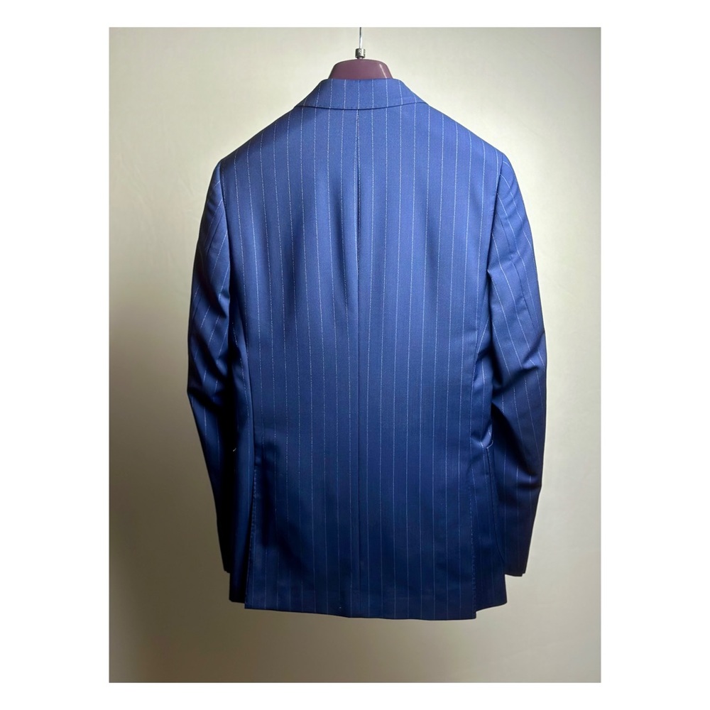 LANIFICIO F.LLI CERRUTI OXYGEN Slim Italian 140s Wool Stripe Men’s Suit Size 34R - Picture 9 of 10